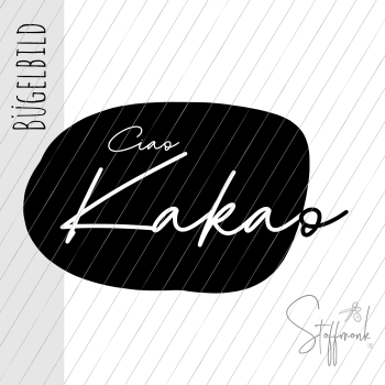 Bügelbild - Button - Ciao Kakao